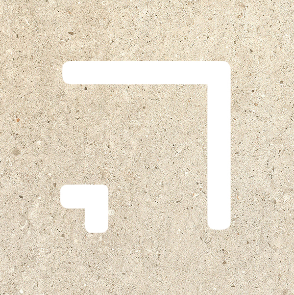 Concept Beige 2Cm Drain Ang 25X25