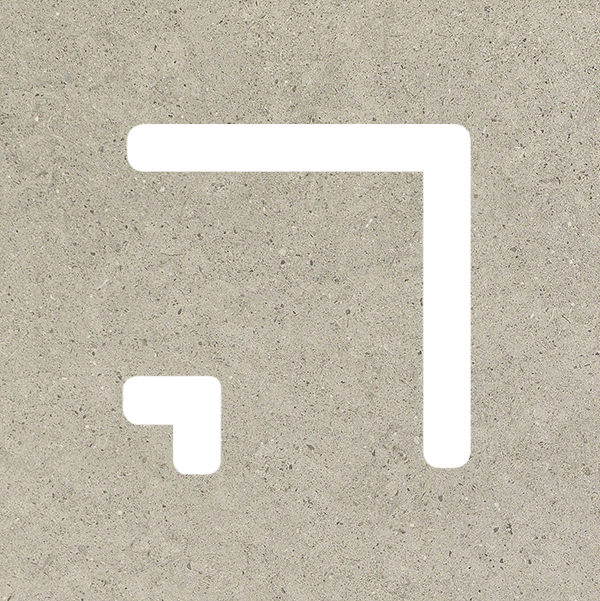 Concept Grey 2Cm Drain Ang 25X25