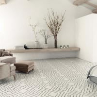 Encaustic White Decor Lappato 30X30