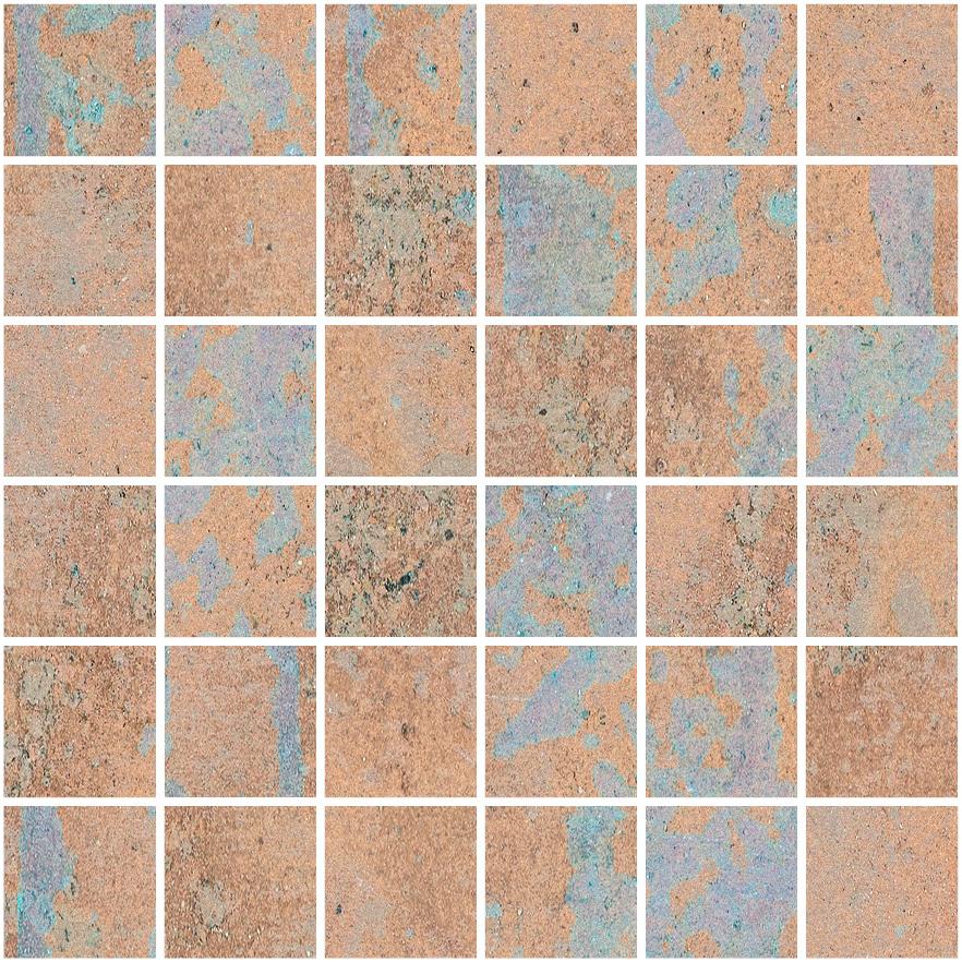 Hutton Blue Nat Mos 5X5 30X30