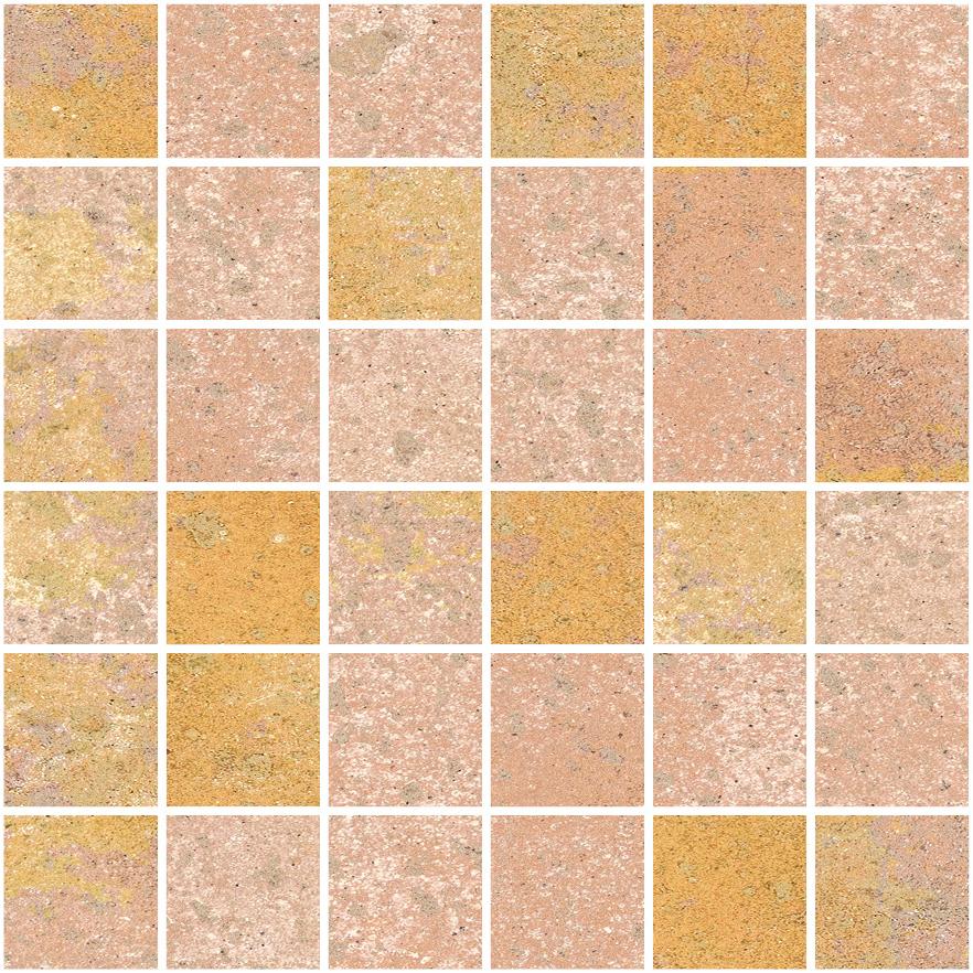 Hutton Orange Nat Mos 5X5 30X30