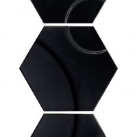 Intuition Black Wave Hexagon Hex 25X30