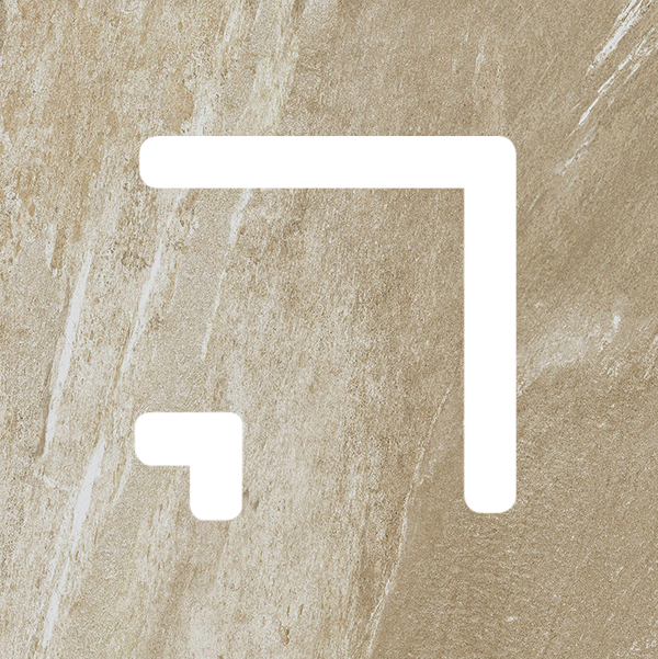 Materia Beige 2Cm Drain Ang 25X25