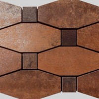 Metal Copper Lappato Mosaico Blend 15X25