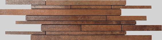 Metal Copper Lappato Mosaico Sin Fin 15X45