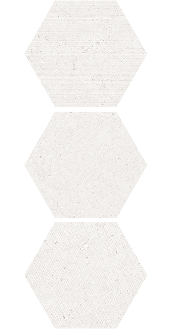 Nanoconcept White Mix Hexagon Hex 25X30