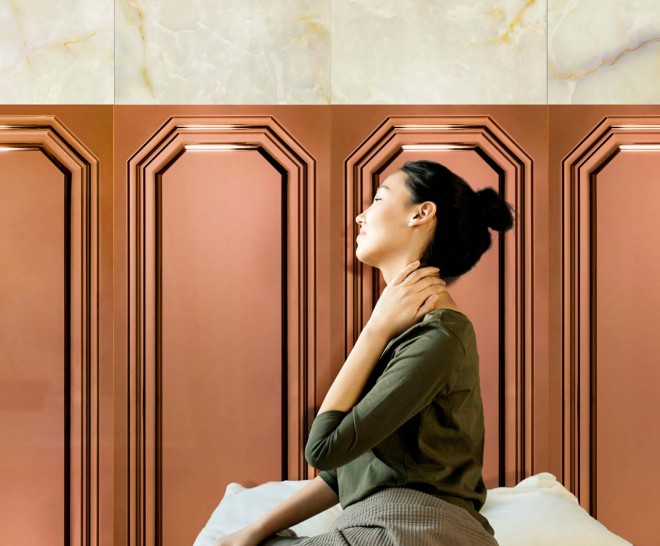 Onice Bronze Boiserie Glossy 45X120