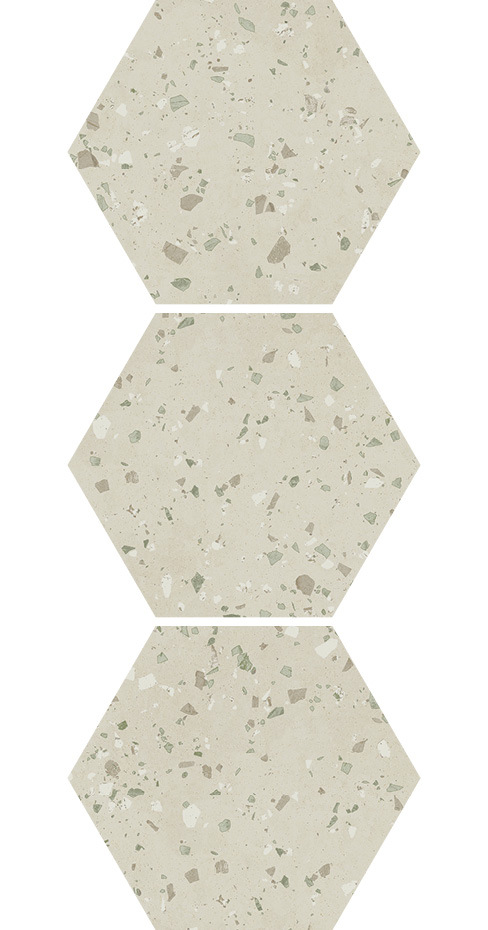 South Green Natural Hexagon Hex 25X30