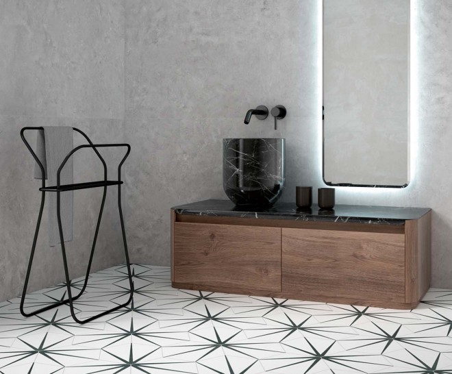 Starline White Natural Hexagon Hex 25X30