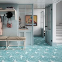 Starline Blue Natural Hexagon Hex 25X30