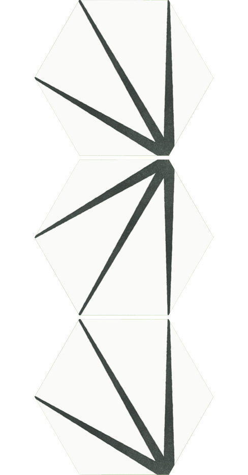 Starline White Natural Hexagon Hex 25X30