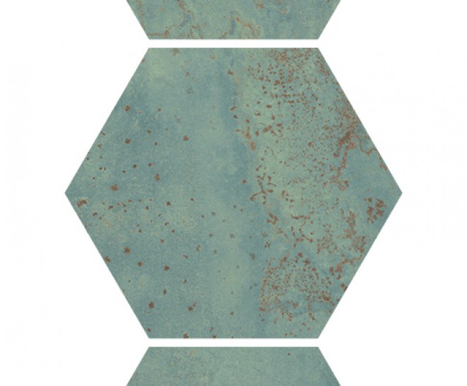 Zinc Green Natural Hexagon Hex 25X30