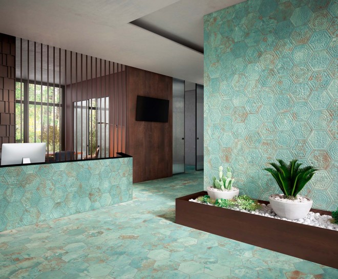 Zinc Green Natural Hexagon Hex 25X30